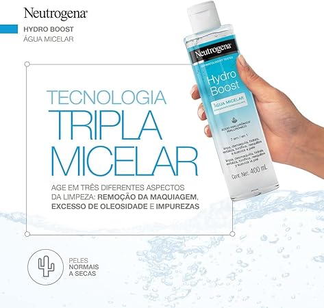 Neutrogena Água Micelar Demaquilante Hydro Boost,400ml